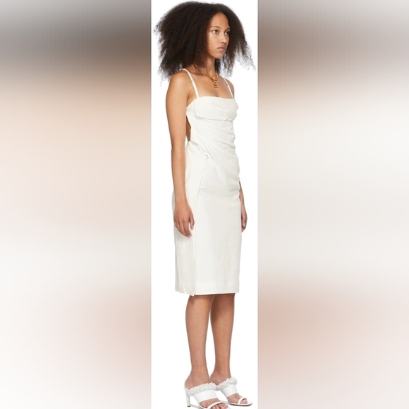 Jacquemus White 'La Robe Laurier' Dress size XL(44) BNWT - Picture 2 of 12